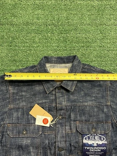 Studio D’Artisan Size 38 Twin Indigo Sou-Ai Denim Hand Dyed Type 2 Jacket D4603 image 17