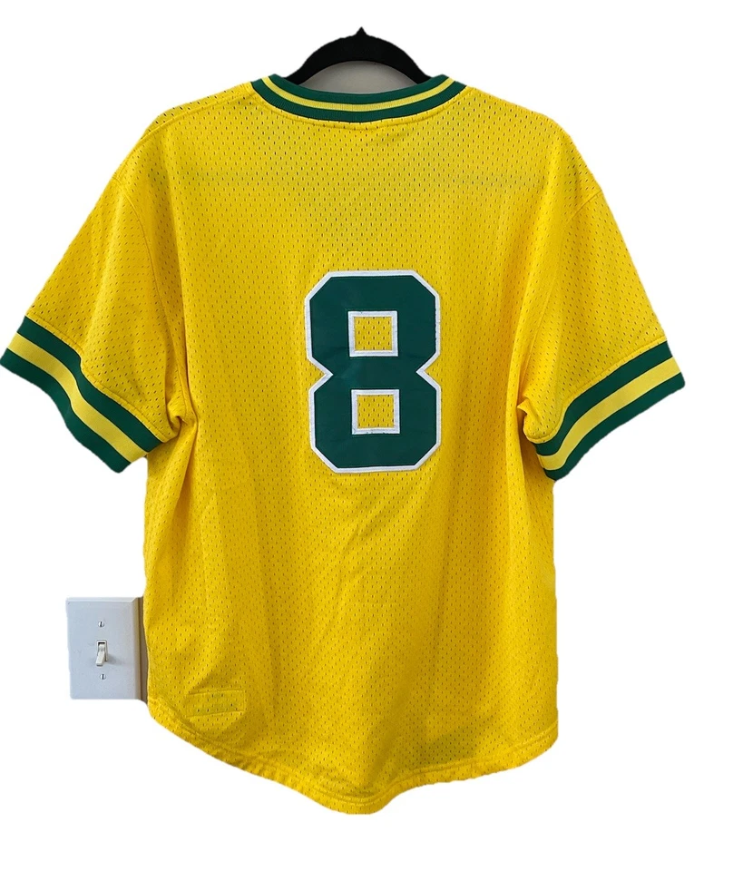 Camiseta deportiva de béisbol Mitchell & Ness Cooperstown 1984 Joe Morgan de los Atléticos de Oakland talla L Foto 2 de 4