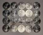 2013 Silver Eagle Roll of 20 BU Coins Original Mint Tube 20oz .999 Fine Silver