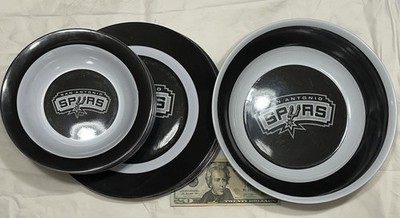 San Antonio Spurs Collectible Dinnerware Set 4-Plates, 4-Bowls & 2-Serving Bowls