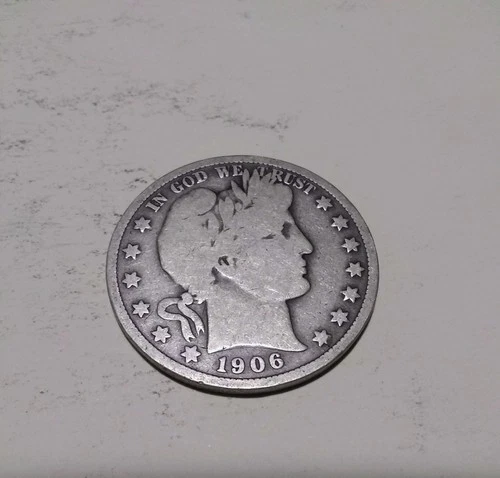 1906 Barber / Liberty Head Half Dollar,, No Mint Mark
