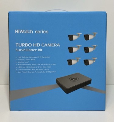 CCTV 6 Kameras System Turbo HD Kit 2TB HDD Hikvision Brandneu