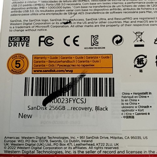 SANDISK Ultra USB 3.0 Flash Drive 256GB High Speed Data Transfer - 第 5/5 張圖片