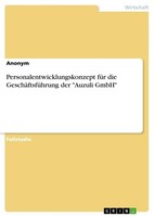 "Personalentwicklungskonzept FüR Die GeschäFtsfüHrung Der \"Auzuli Gmbh\" Anonymo"
