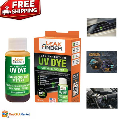#ad Ultraviolet Coolant Leak Detection Dye 1oz Accurate Radiator amp; Hose Fix $20.29