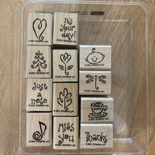 Stampin Up! YEAR-ROUND CHEER  Stamp Set of 12 sentimental things