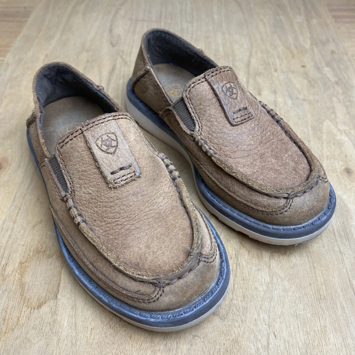 Ariat Upper Leather Slip On Unisex Kids display picture 3