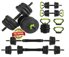 Juego De Pesas Hierro Mancuernas Para Ejercicios En Casa Para Hombre 45LBS Set