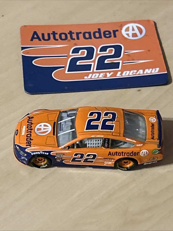 Joey Logano Auto Trader Nascar Diecast 1/64 Loose Car And Magnet