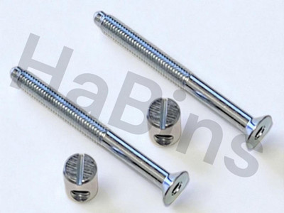 100514 x 2 (100108 X 2) IKEA Barrel Nut + Bolt, Gulliver, Sundvik, Malm, Bresta