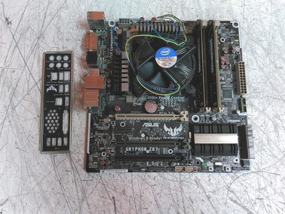 ASUS Gryphon Z87 uATX Motherboard Intel i7-4770 16GB w/ Heatsink  I/O