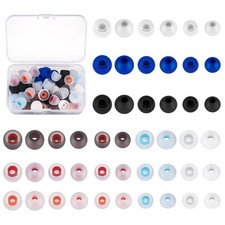 48 Pcs Earbuds Replacement Tips Silicone, Earbud Tips Earpads Replacement, Si...