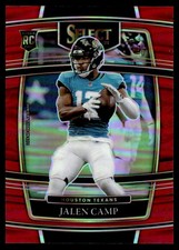 2021 Panini Select red rookie /99 Jalen Camp Rookie Houston Texans #97