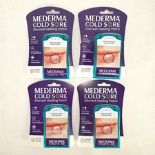 4x Pack Mederma Cold Sore Hydrocolloid Discreet Healing Patch 15 ct ea Exp 07/27