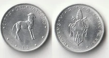 1972 Vatican 2 lire coin