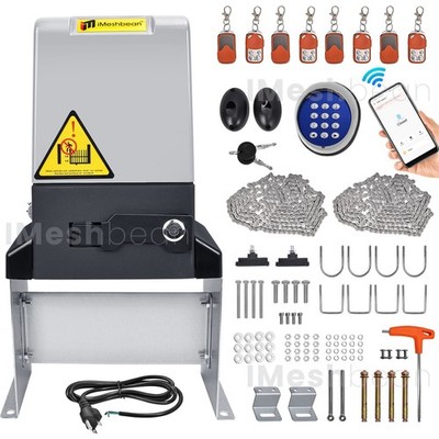 4400lbs Electric Automatic Sliding Gate Opener Motor APP+Keypad+8 Remote Control
