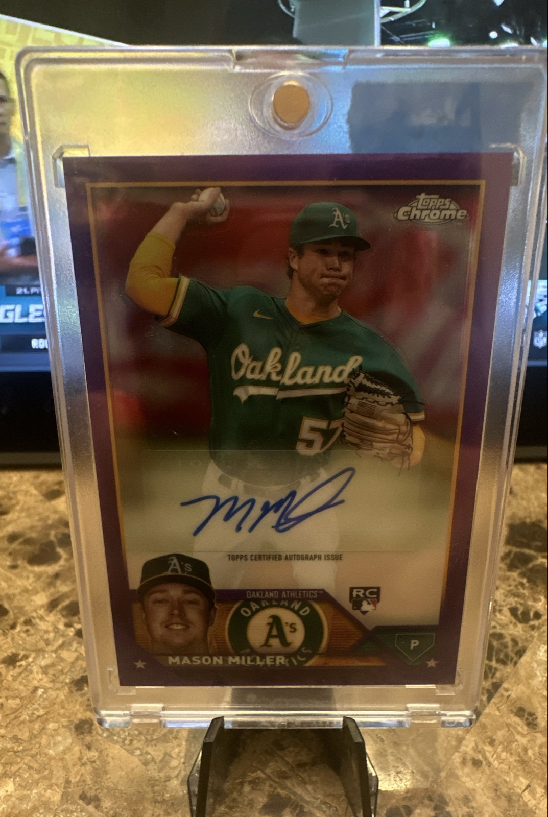 2023 Topps Chrome Update Series - Autographs Mason Miller #AC-MMI Purple 156/250
