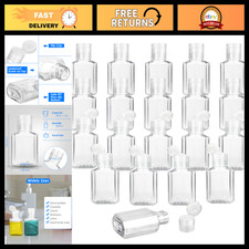 30 Pcs 1 oz Travel Bottles - Refillable Hand Sanitizer Containers, Portable for