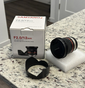 Samyang Sy12m Fx Bk 12mm F2.0 Ultra Wide Angle Lens For | Cuotas sin interés
