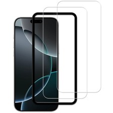 Kpns Glass Screen Protector For Iphone 16 Pro Max 2 Pack  Guide Frame Includ 