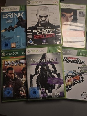 Xbox 360 Spielepaket - Mass Effect 2, Mirrors Edge, Splinter Cell, Darksider 3..