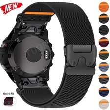 Quickfit For Garmin Fenix 8/7/7X 6/6X 5/5X Plus Epix Pro Nylon Watch Strap Band