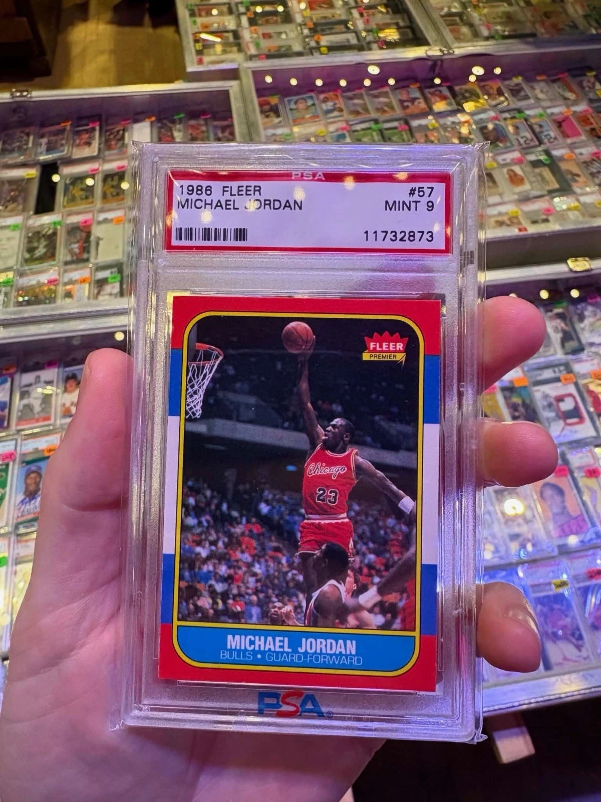 1986 Fleer Michael Jordan Base #57 PSA 9 | Card Ladder