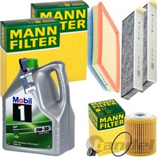 MANN INSPEKTIONSPAKET+5L MOBIL 0W-30 ÖL passend für OPEL VIVARO C ZAFIRA 1.5d