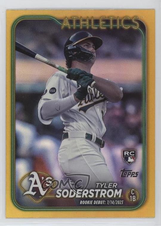 2024 Topps Update Rookie Debut Gold Rainbow Foil Tyler Soderstrom #US116 05k6