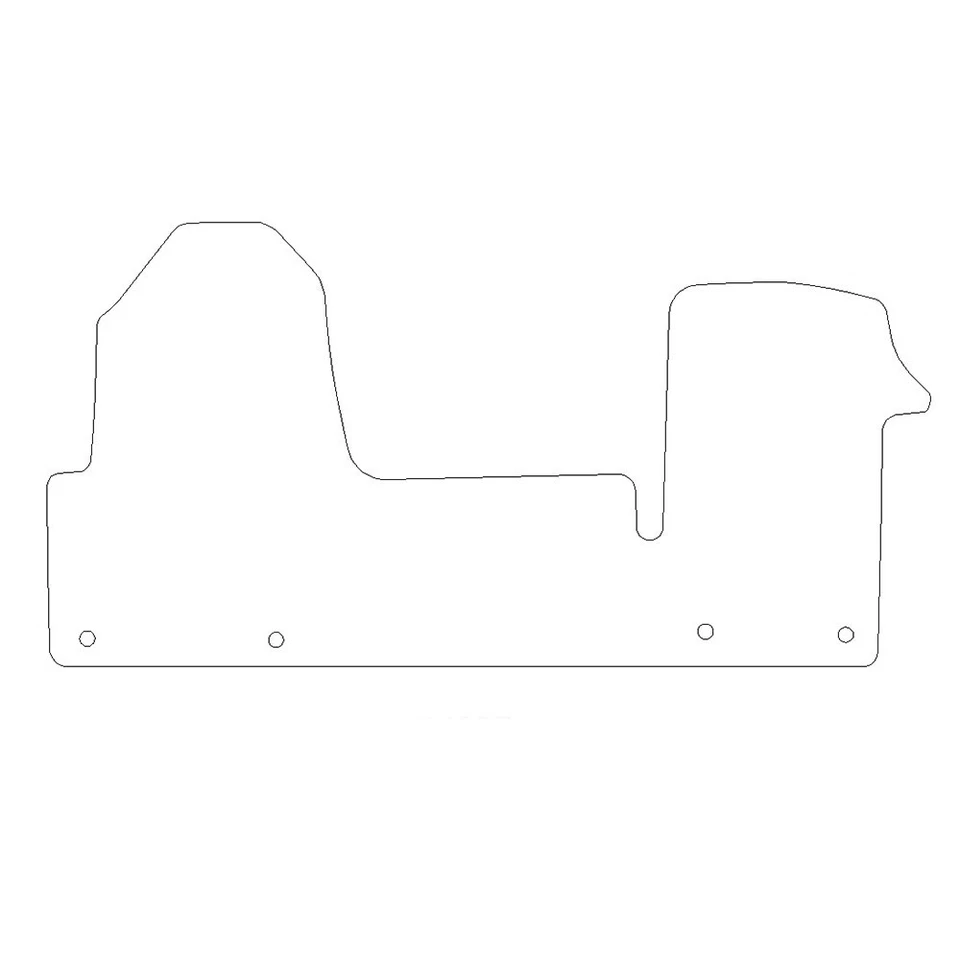 FITS NISSAN NV400 FRONT RUBBER FLOOR MAT 10MM HEAVY DUTY (2011 ONWARDS) 937 - Image 2 of 4