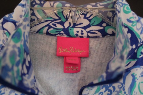Girls Lilly Pulitzer Kids Killian Popover Zip Sweatshirt Animal Pouch Pocket Med - Picture 3 of 12