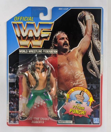 1990 Hasbro Jake the Snake Roberts Python Punch WW...