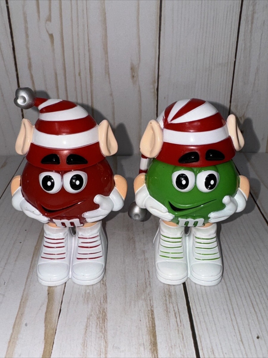 2 M&M's Holder Red & Green - Christmas Elf/Elves | eBay
