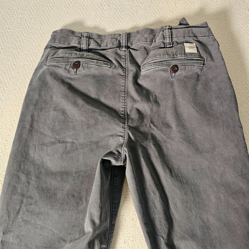 American Eagle Flex Slim Chino Pants Mens 28 x 30 Blue Gray Cotton Stretch - Picture 8 of 10