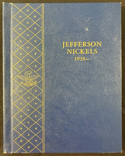 Whitman Jefferson Nickels Coin Album #9410 1938-(~1964) , Excellent Condition!