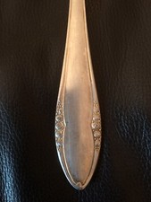 1 Wellner Gabel Besteck Biedermeier Rokoko 21 cm 100er versilbert mit Punze