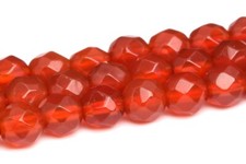 4MM Natural Red Carnelian Beads Grade AAA Faceted Round Gemstone Loose Beads