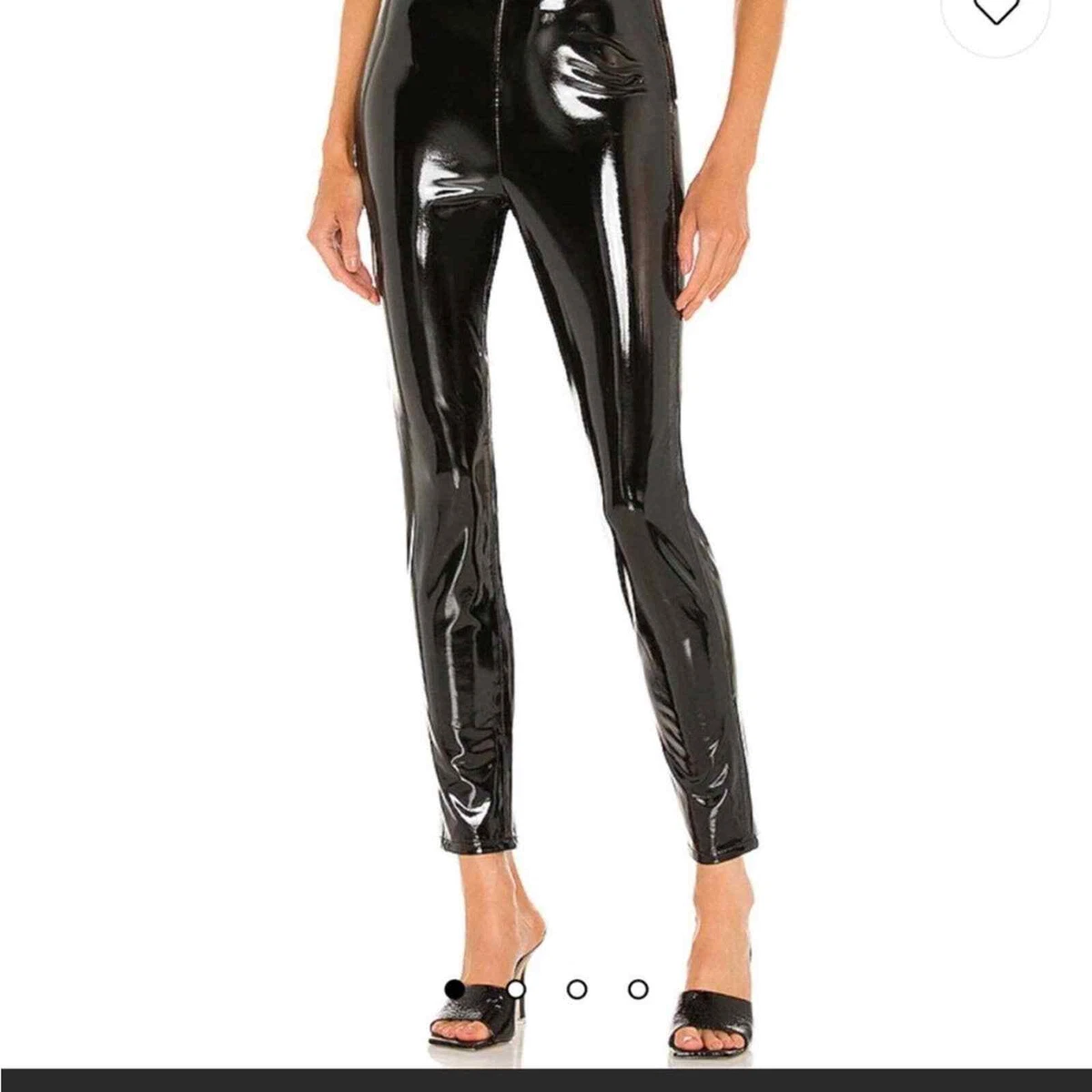 Black sales latex leggings