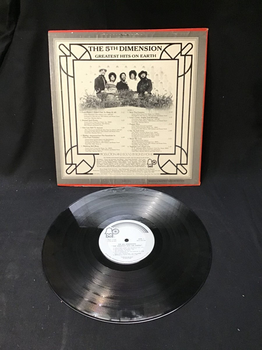 Vintage Vinyl LP THE 5TH DIMENSION LP Greatest hits on earth 1972