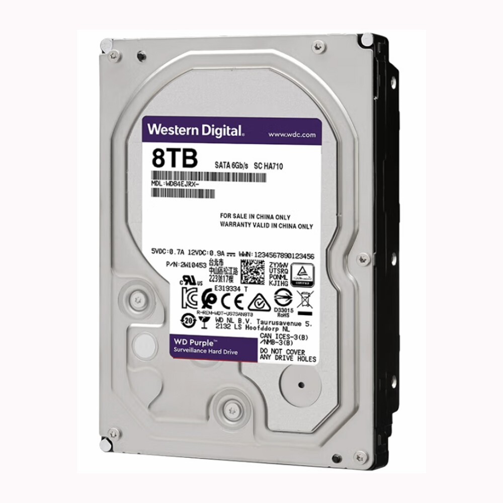 ⑧8WD Purple 4TB 2 台セット 計8TB　 3.5インチHDD Amazon.com: WD Purple 8TB Surveillance Hard Disk Drive
