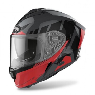 Airoh Spark Rise Full Face Motorcycle Helmet Red Gloss, L XL XXL
