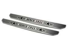 DV8 Offroad Sill Plates Front Billet Aluminum Fits 2018-2025 Jeep Wrangler JL