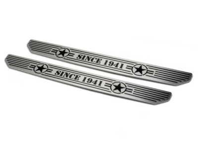 DV8 Offroad Sill Plates Front Billet Aluminum Fits 2018-2025 Jeep Wrangler JL
