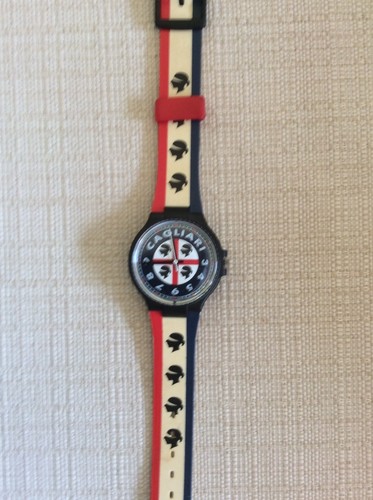 CAGLIARI CALCIO OROLOGIO DA POLSO PER TIFOSI CON STEMMA 4 MORI | eBay