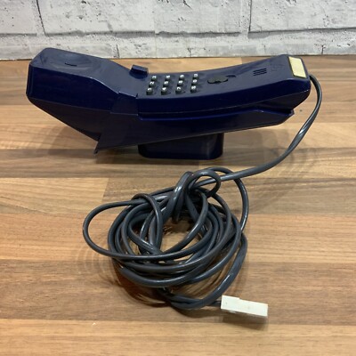 Retro BT Slimtel blau Festnetztelefon. Requisite 80er Jahre