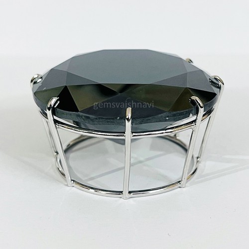 300 Ct Black Diamond Pendant 8 Prong Quality AAA Certified ! Christmas Gift - Picture 2 of 5