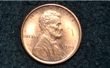 1909 VDB Lincoln Cent  BU UNC  NICE RD  Red