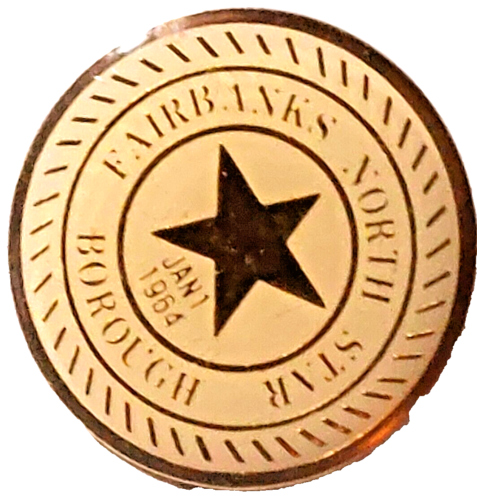 Fairbanks North Star Borough January 1 1964 Alaska Lapel Pin