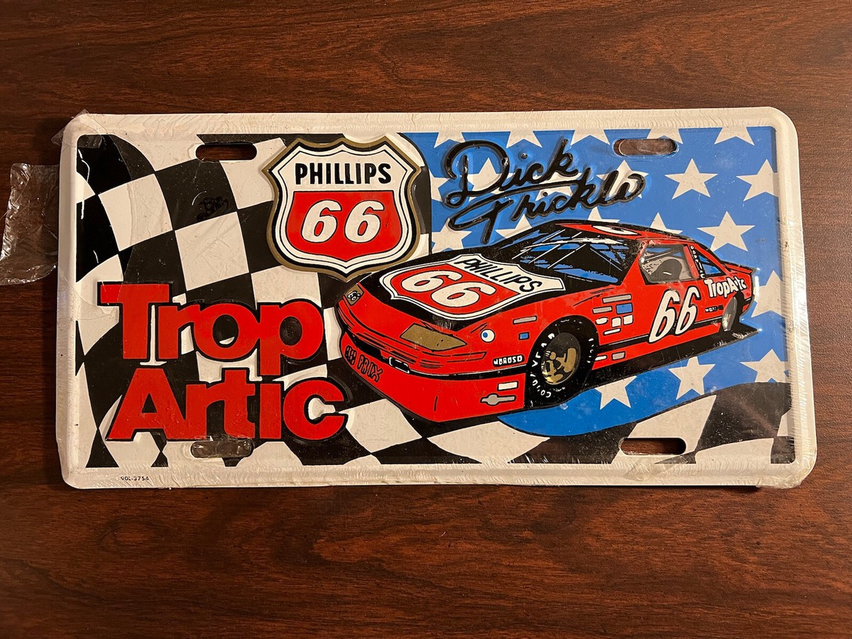 Dick Trickle 1990 Nascar Racing Phillips 66 License Plate | eBay