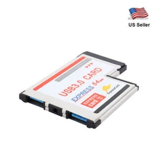 PCI Express Card to USB 3.0 2 Port Adapter 54 mm Converter
